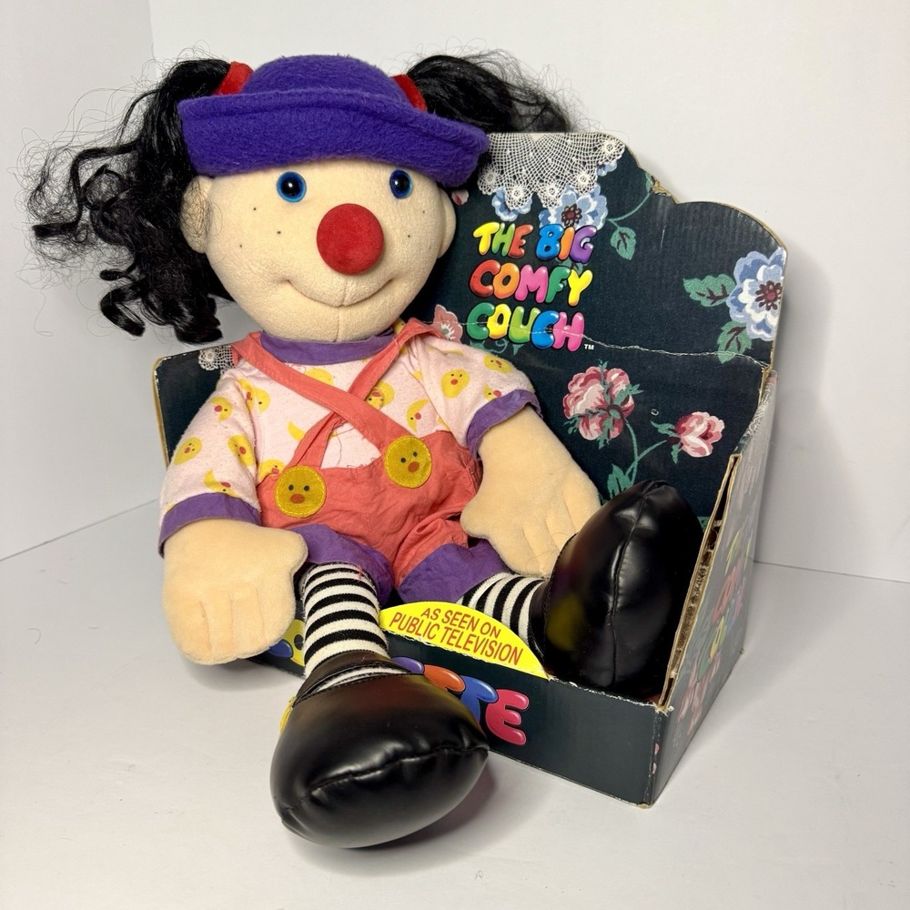 Vintage 1995 Big Comfy‎ Couch Loonette Plush Doll w/ Original Box